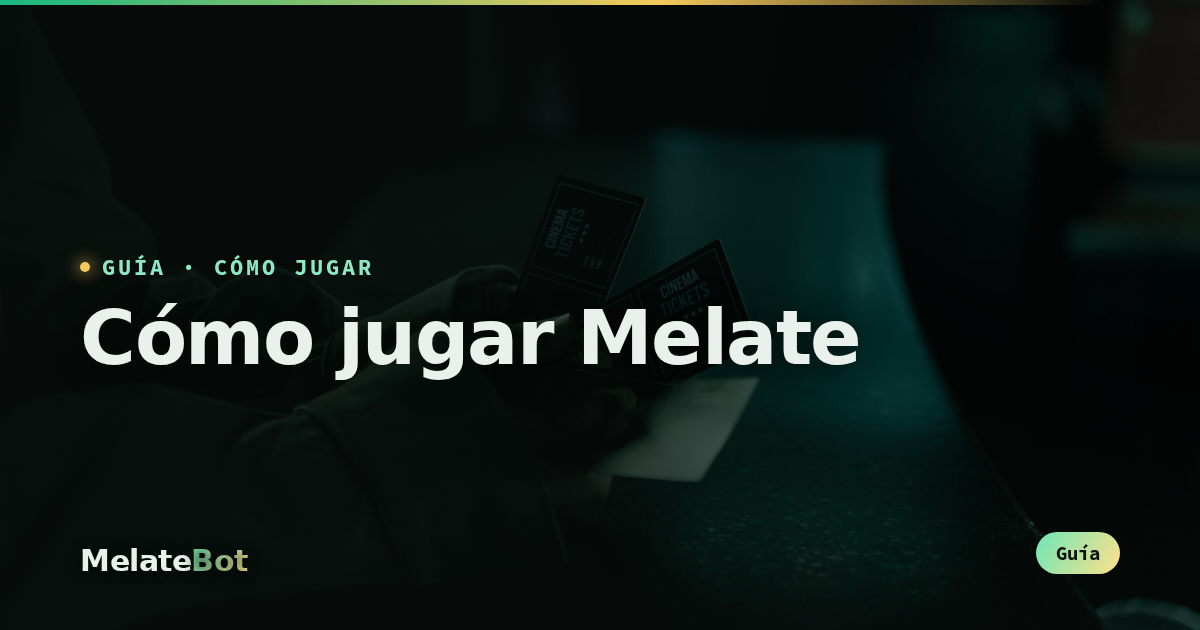 Cómo jugar Melate: guía paso a paso de números, premios y sorteos