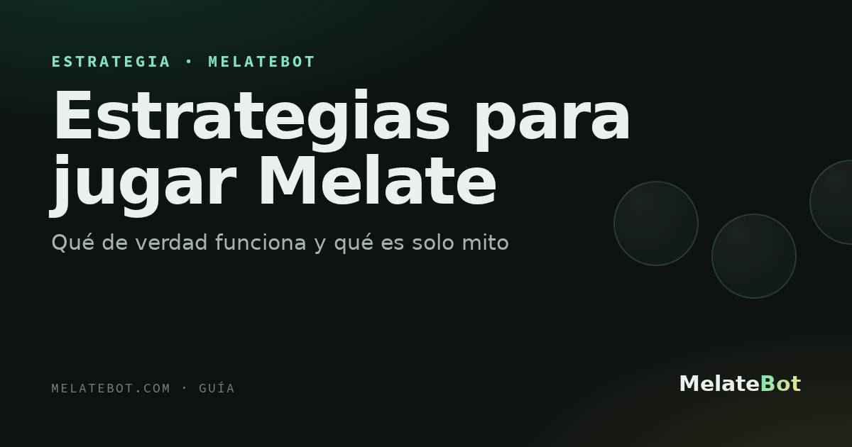 Estrategias para jugar Melate: qué funciona y qué es mito
