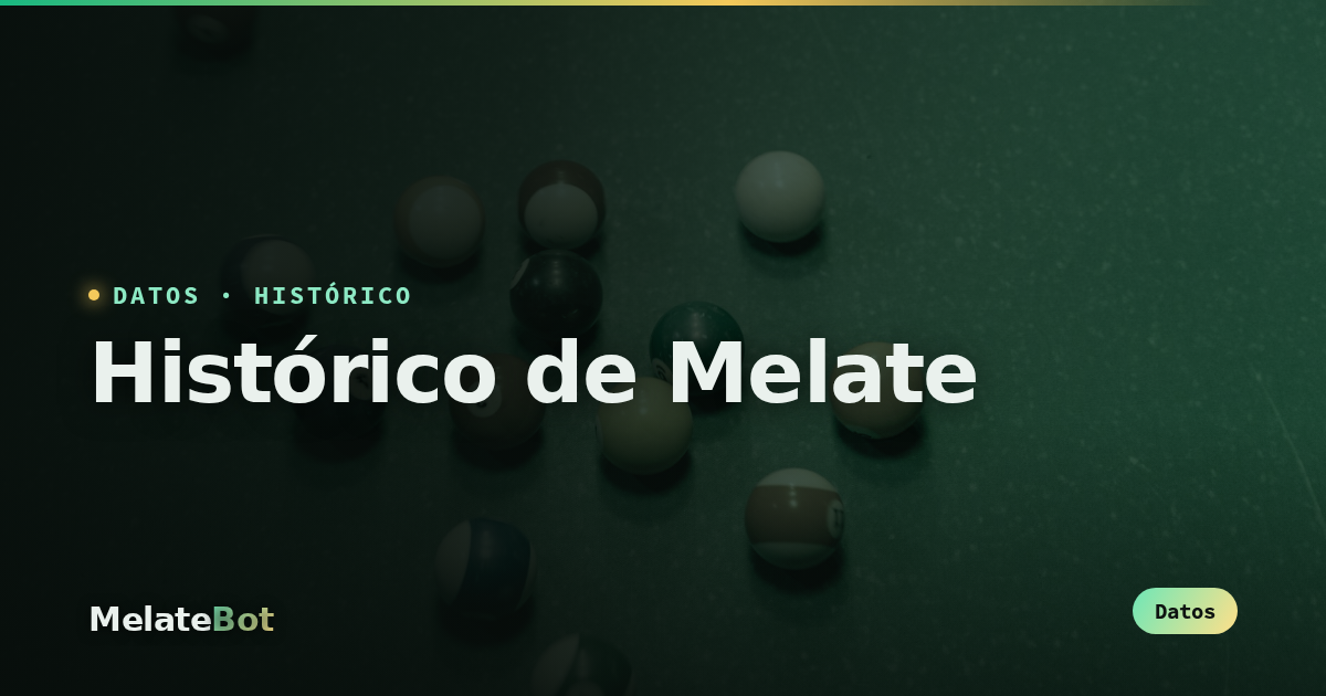 Histórico de Melate: récords, la bolsa más grande y resultados desde 2007