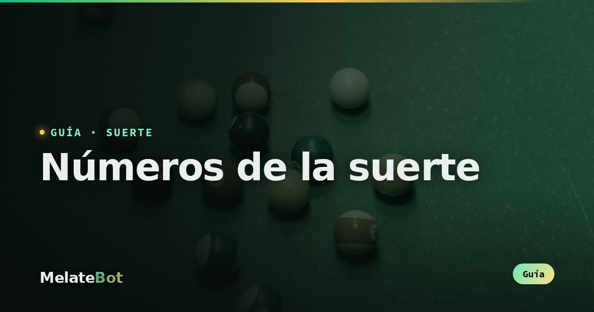 Números de la suerte para Melate: ideas y la verdad sobre la probabilidad