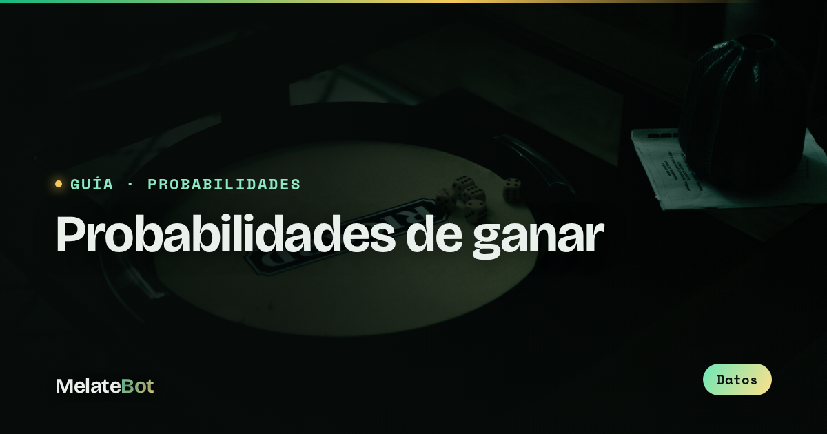 Probabilidades de ganar Melate: las cifras reales